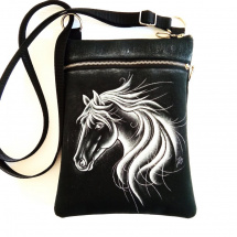 crossbody s kapsou-STŘÍBRNÝ KŮŇ 