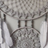 Lapač zlých snů Náčelník Šedý vlk 40 x 95 cm