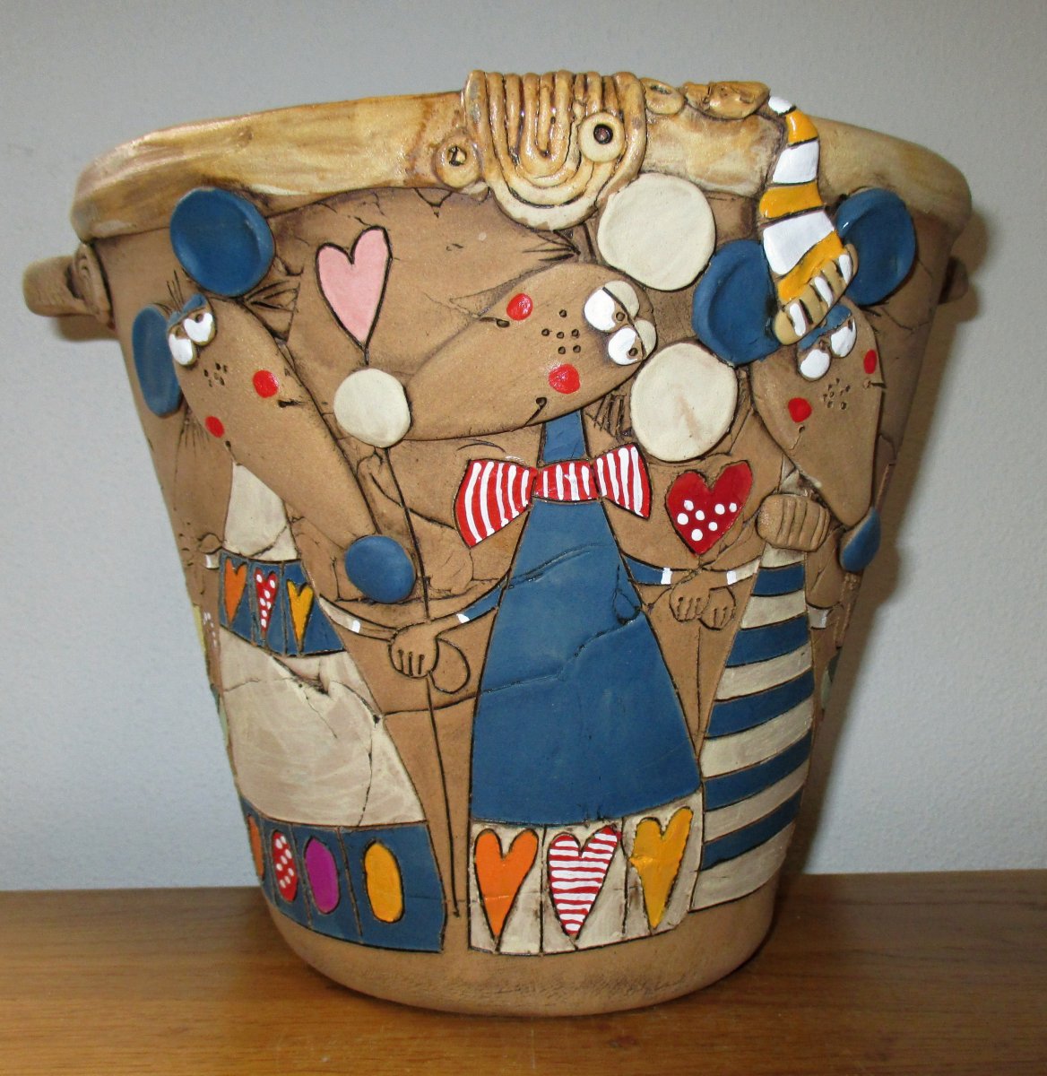 Obal na květináč - Myšky