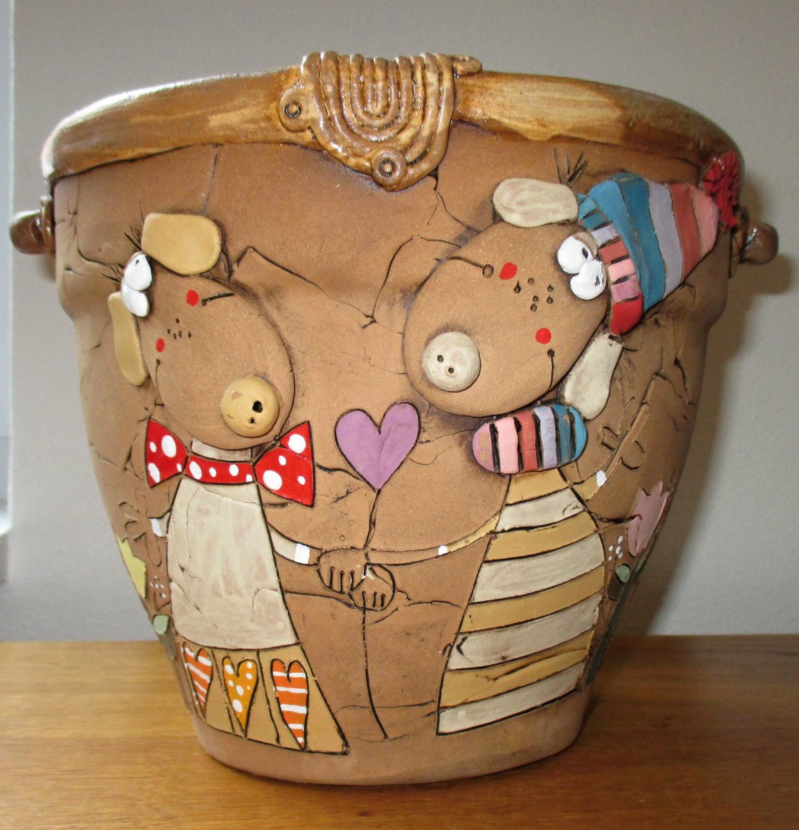 Obal na květináč - Pejsci