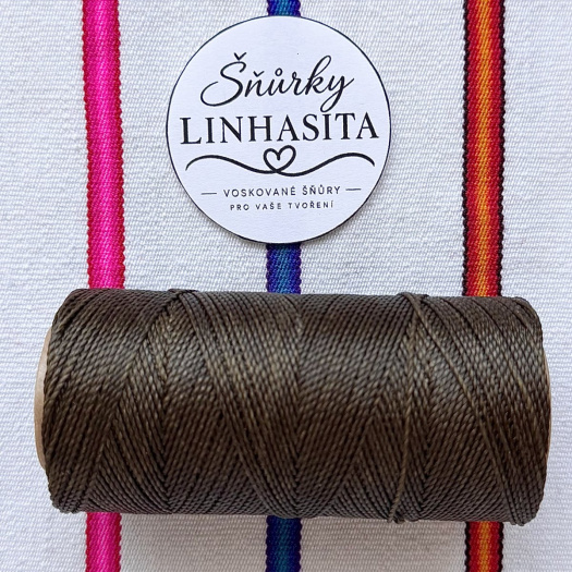Linhasita 1 mm 844 5 m (zelenohnědá)