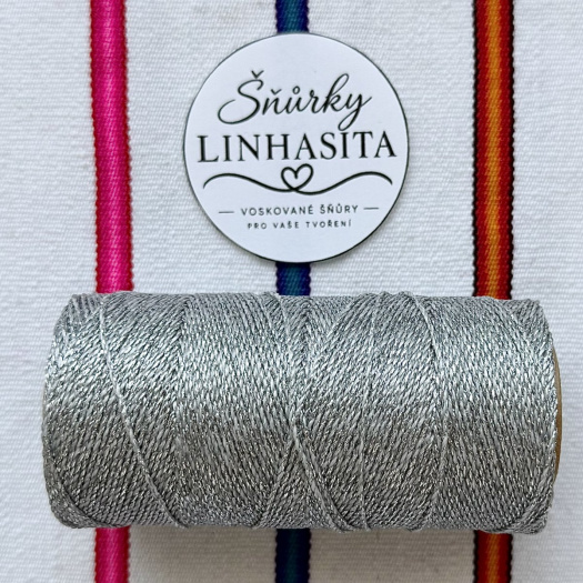 Linhasita 1 mm PRATA 5 m (stříbrná)