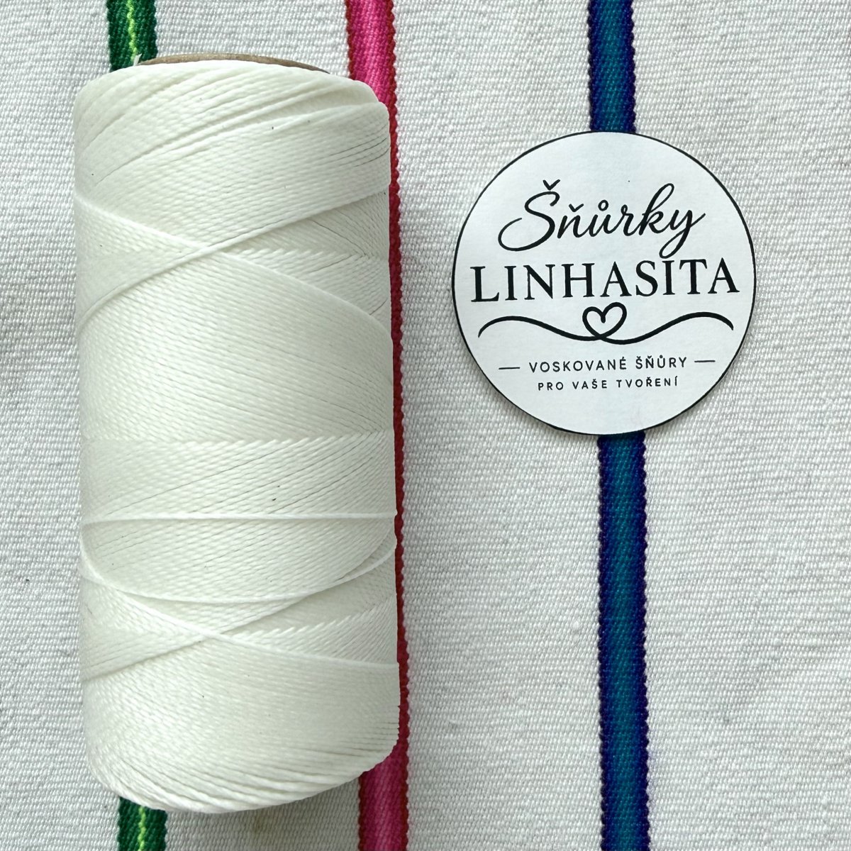 Linhasita 0,75 mm BCO ALV celá cívka (bílá)