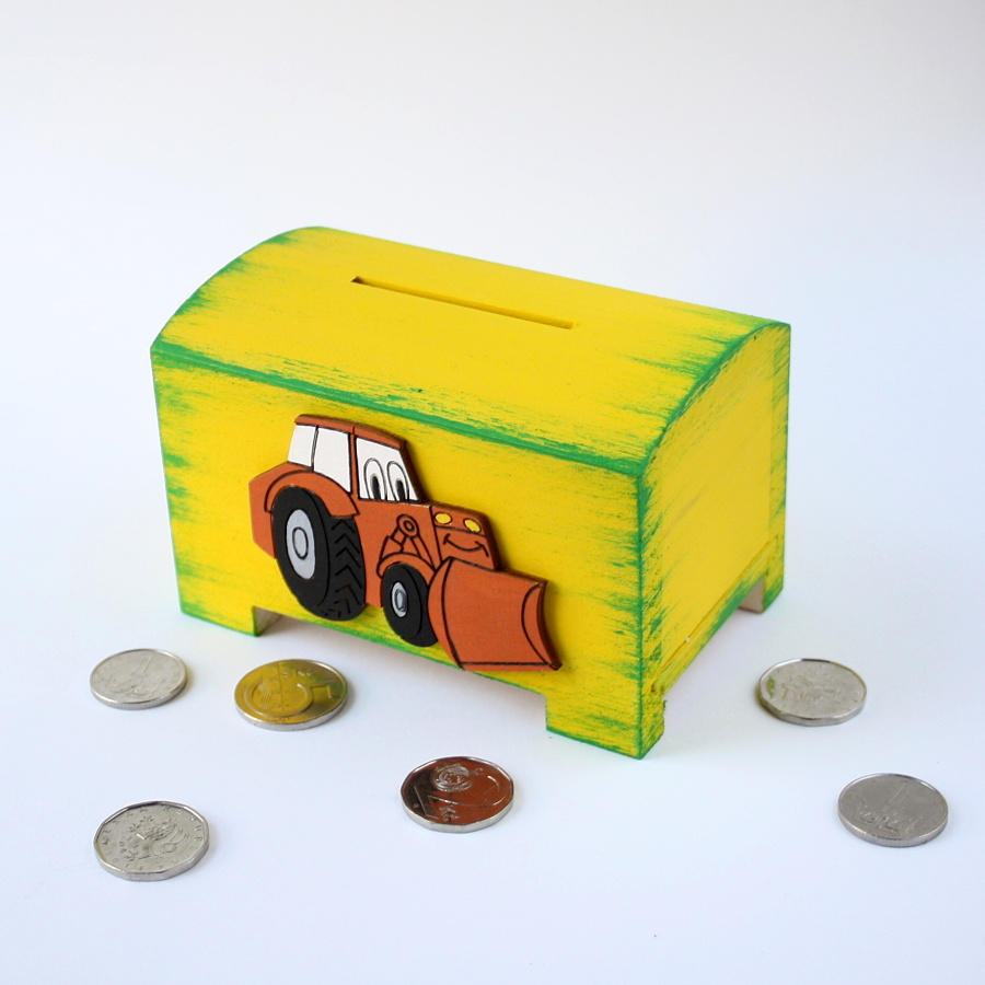 Pokladnička  s bagrem