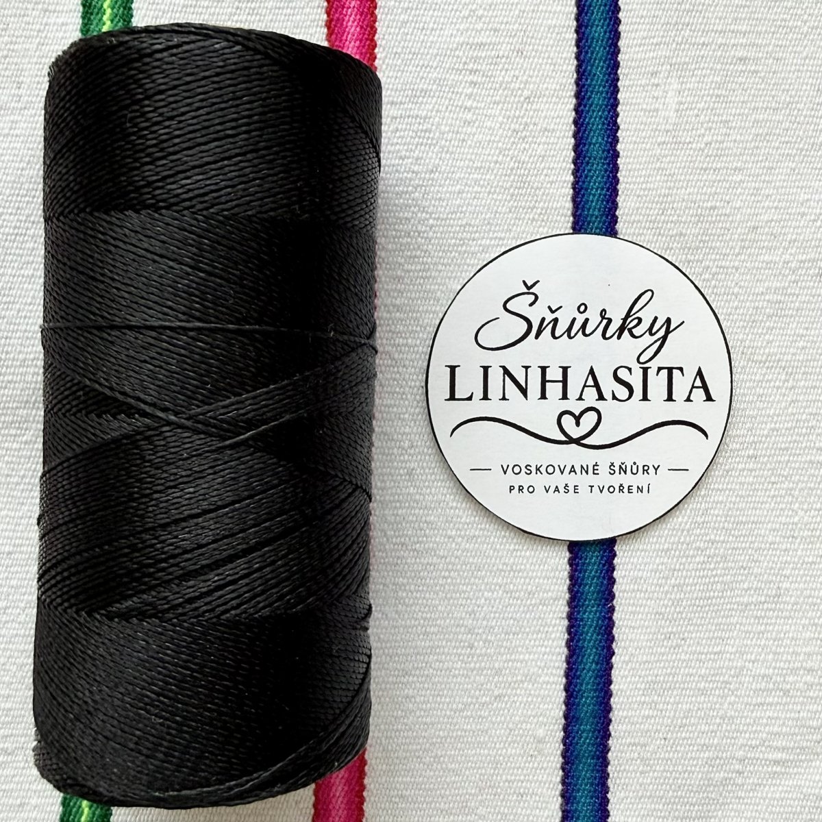 Linhasita 0,5 mm PRETO celá cívka (černá)