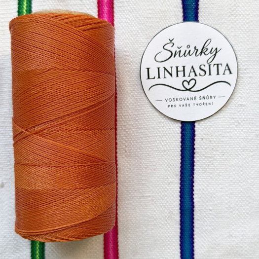 Linhasita 0,5 mm 30 celá cívka (tmavá oranžová)