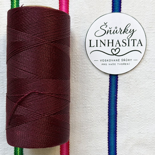 Linhasita 0,5 mm 60 celá cívka (vínová)