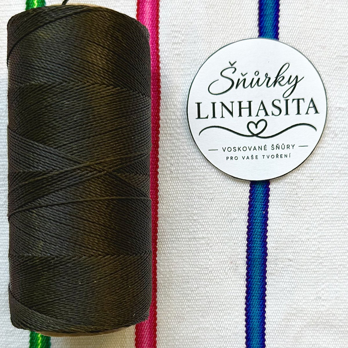 Linhasita 0,75 mm 205 celá cívka (tmavě hnědá)