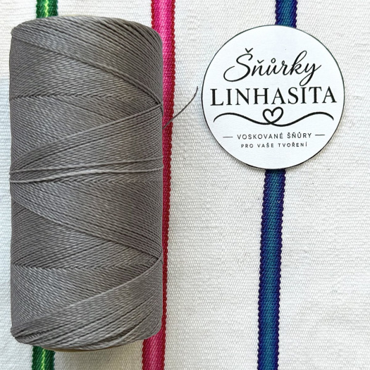 Linhasita 0,75 mm 208 celá cívka (šedá)