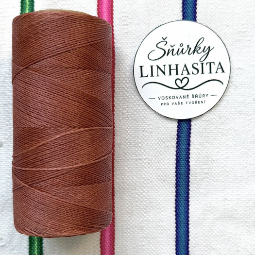Linhasita 0,75 mm 234 celá cívka (cihlová)