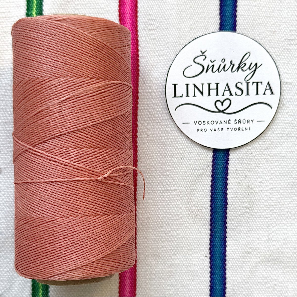 Linhasita 0,5 mm 640 celá cívka (lososová)