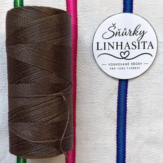 Linhasita 0,75 mm 259 celá cívka (hnědá)