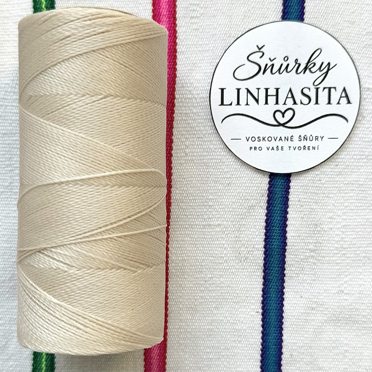 Linhasita 0,5 mm 924 celá cívka (světlá písková)