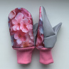Softshellové rukavice - 3D květy