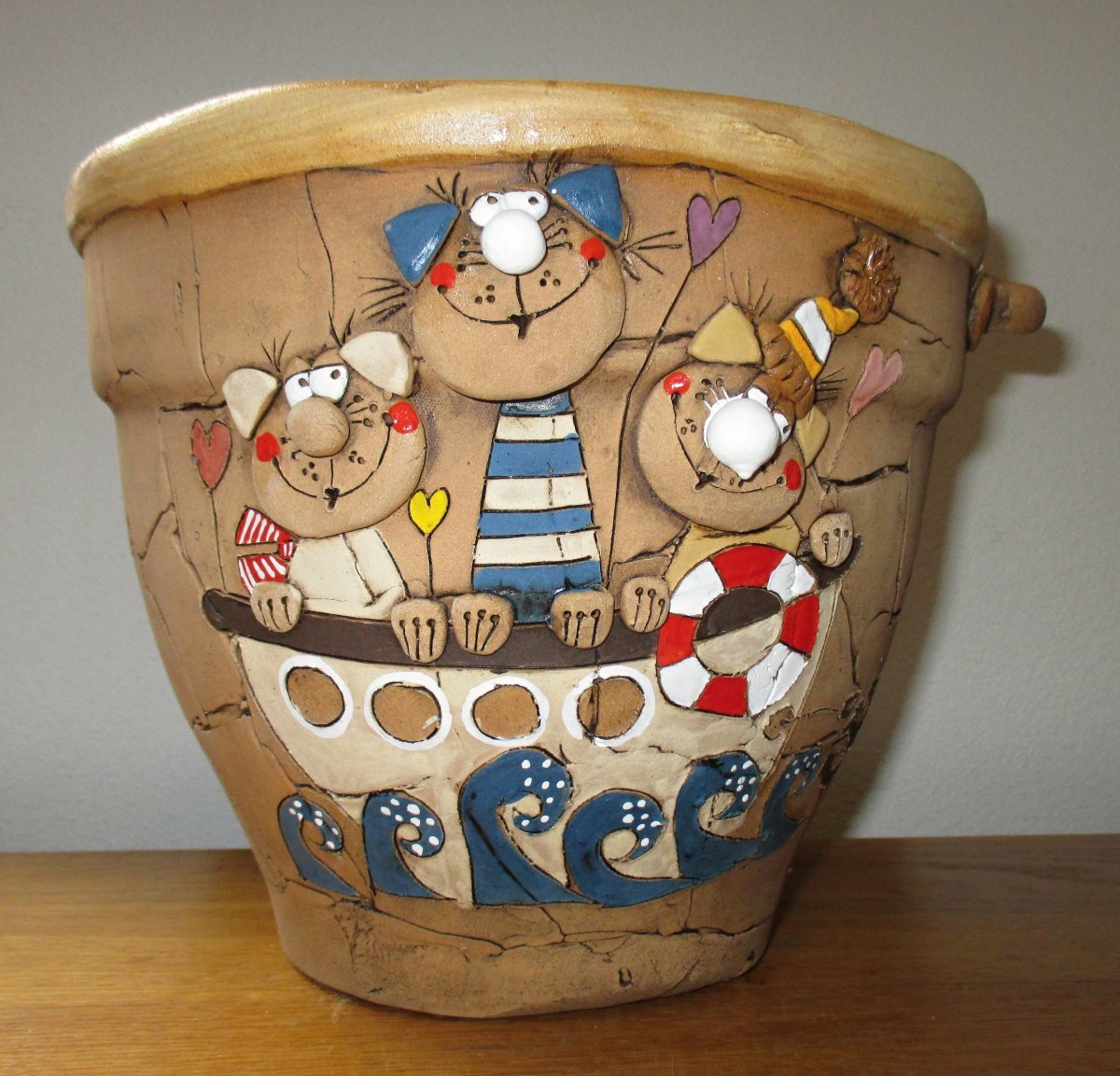 Obal na květináč - Kočky