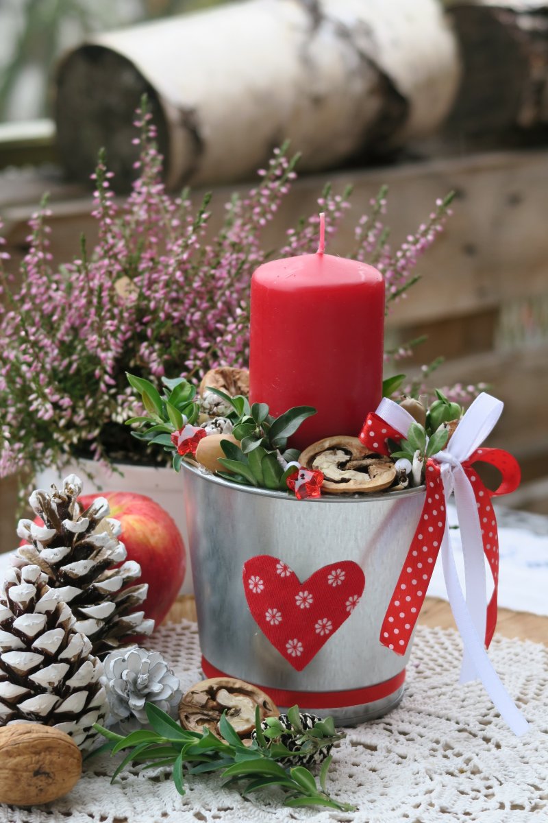 Vánoční svícen "Máme rádi Vánoce" 