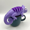 Chameleon - fialový - dekorace z filcu