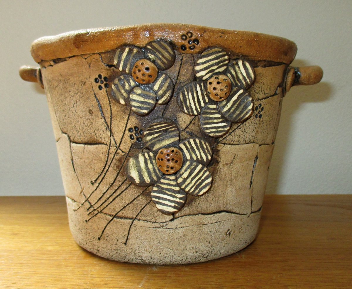 AKCE - Obal na květináč - Kytičky