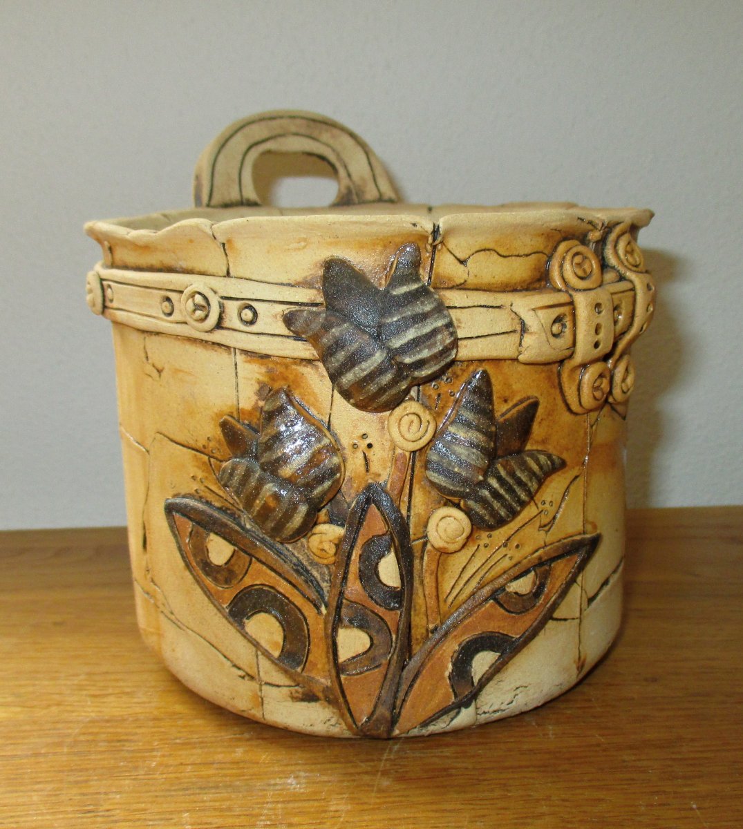 AKCE - Obal na květináč - Kytičky