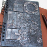 Steampunk deník v černostříbrné 