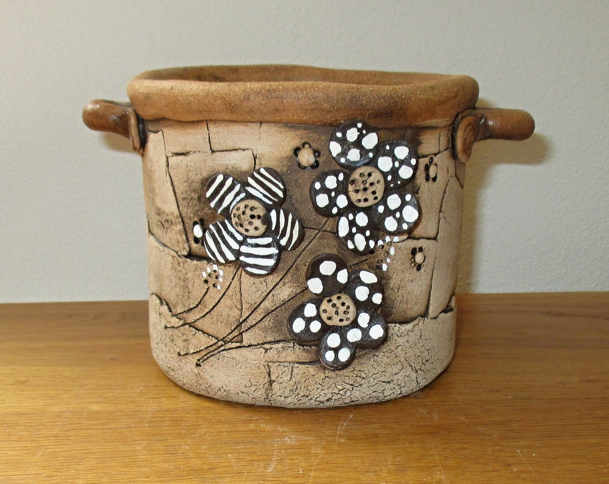 AKCE - Obal na květináč - Kytičky