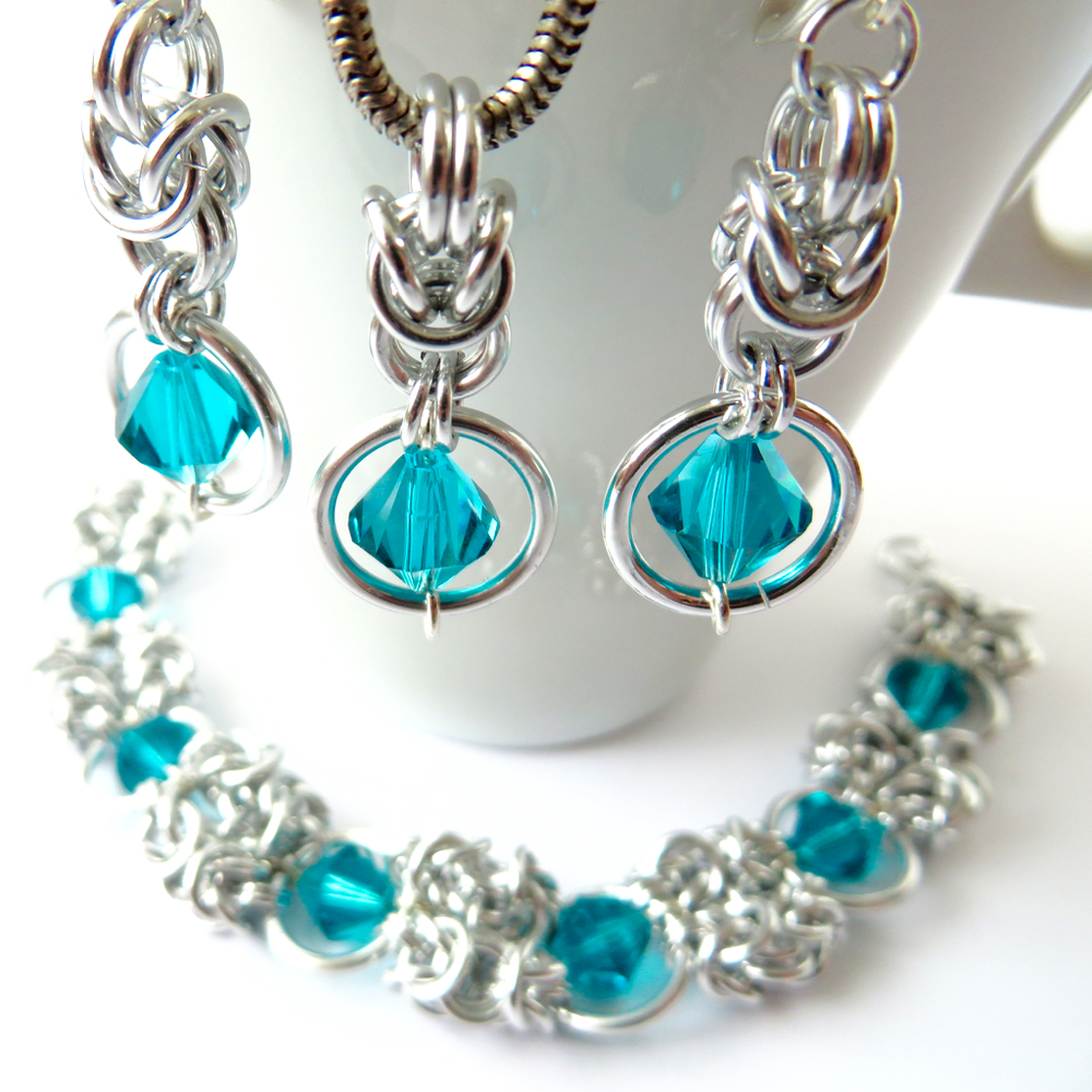 Tyrkysové lampiónky - sada 