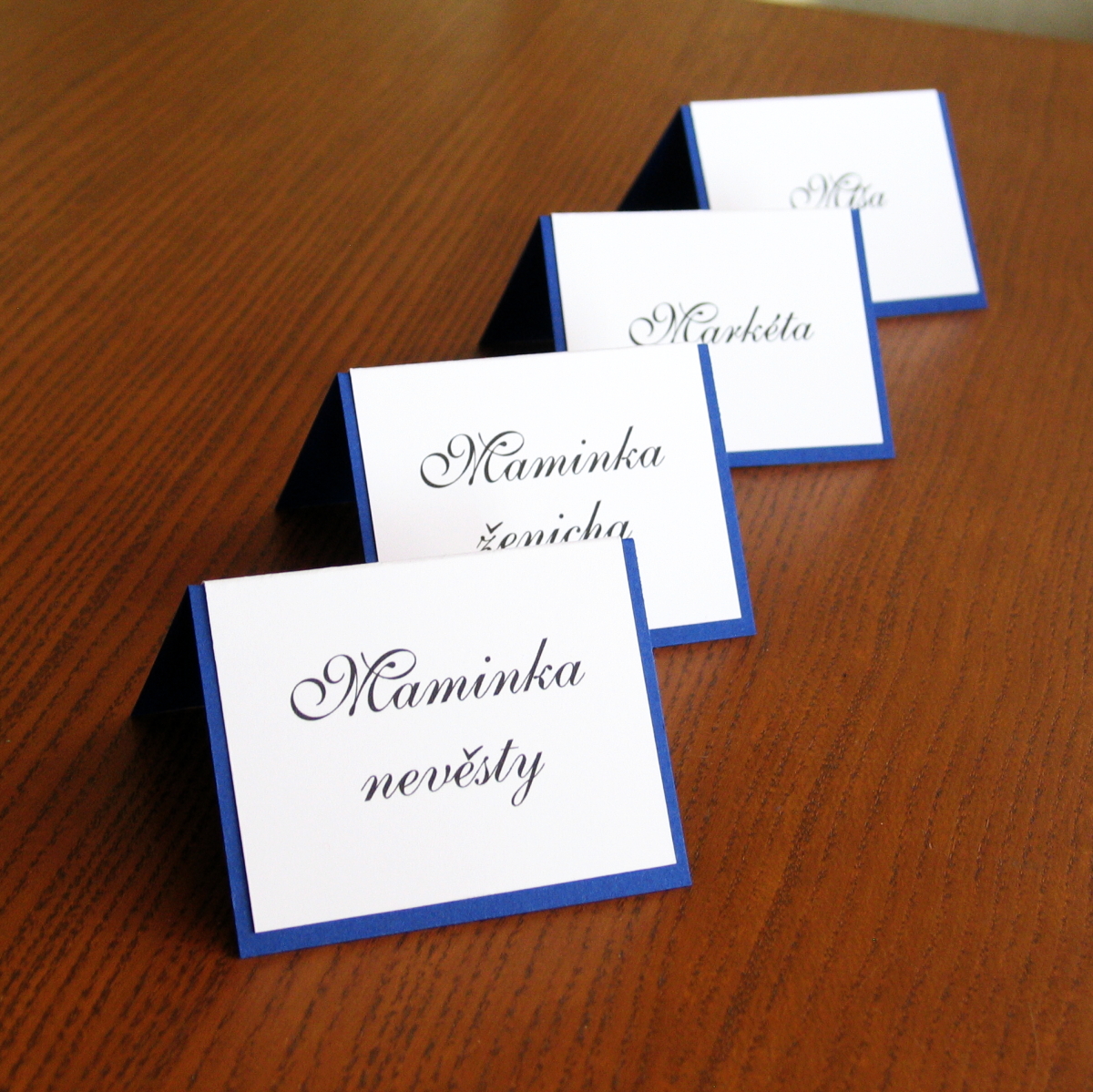 Jmenovka Sophie - modrá