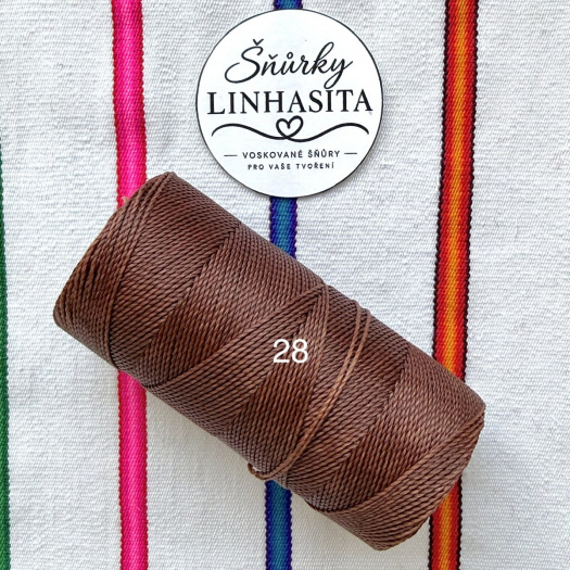 Linhasita 1 mm 28 celá cívka (hnědá)