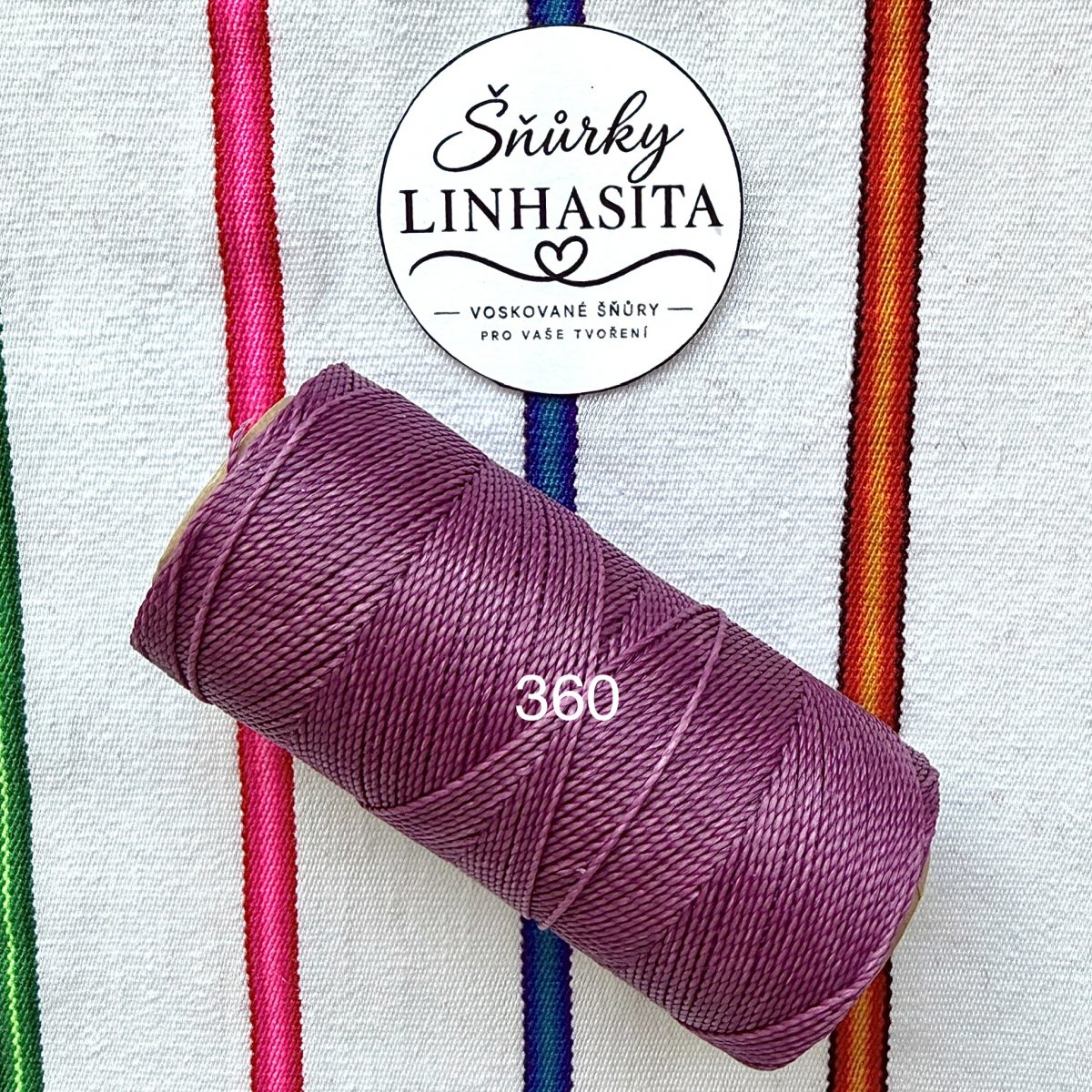 Linhasita 1 mm 360 celá cívka (purpurová)