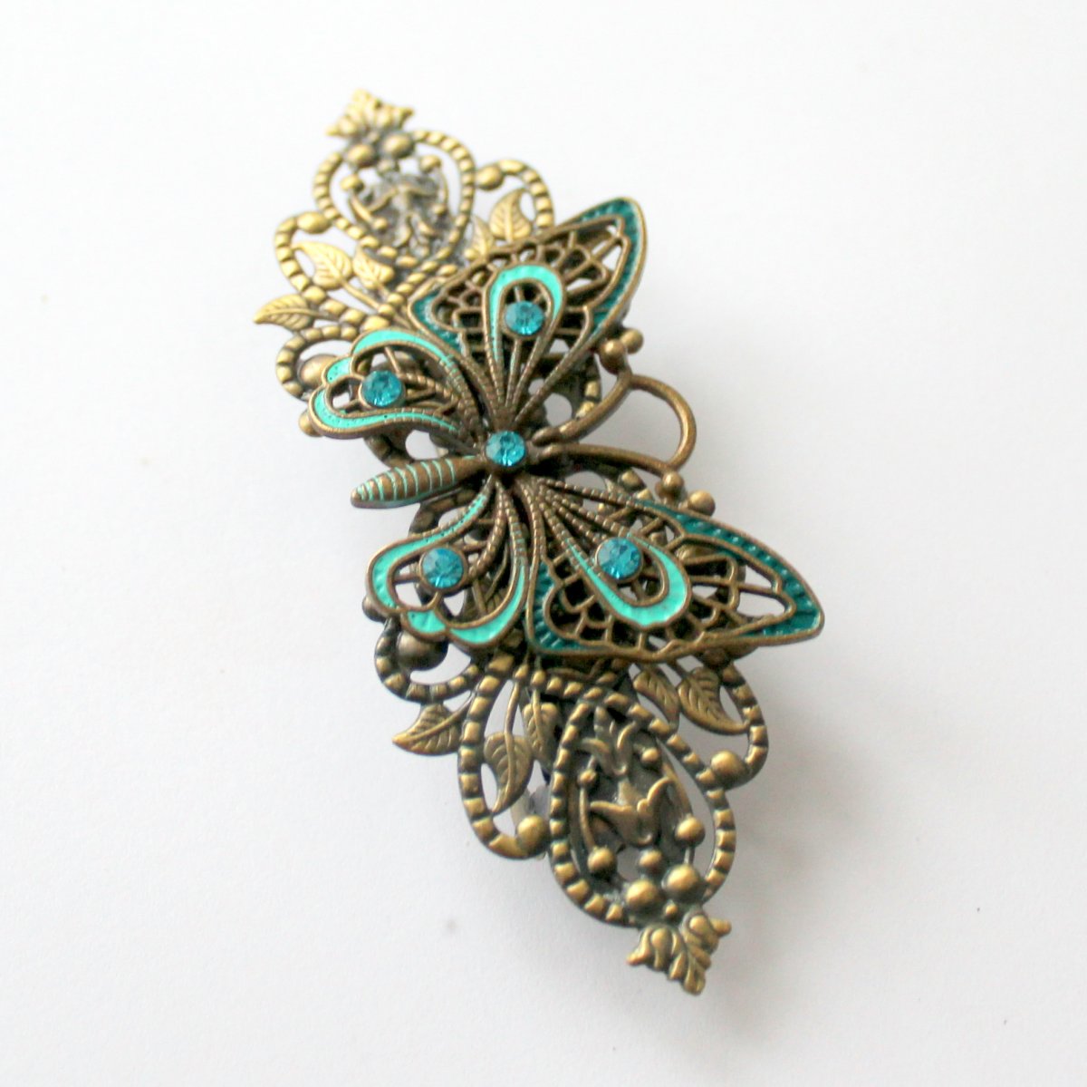 Luxusní francouzská sponka s motýlem