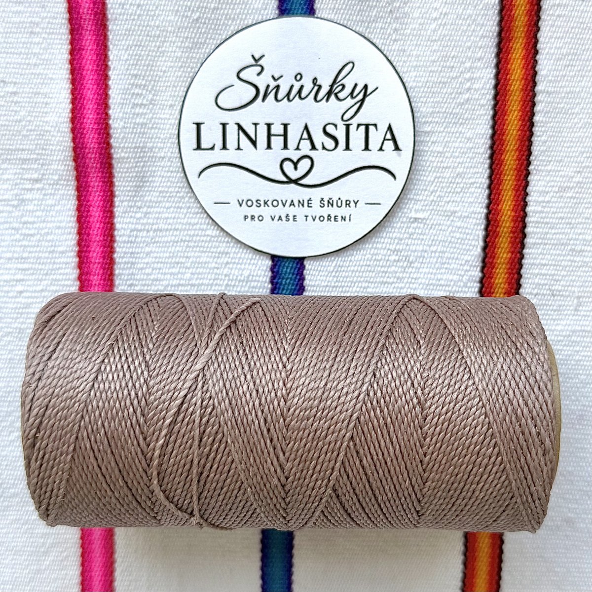 Linhasita 1mm 366 5m (růžově šedá)