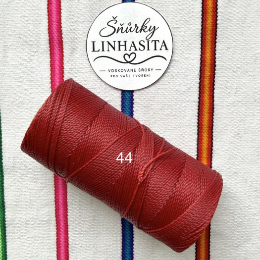 Linhasita 1 mm 44 celá cívka (červená)
