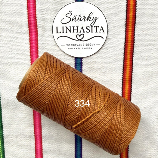 Linhasita 1 mm 334 celá cívka (světlá rezavá)