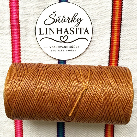Linhasita 1mm 334 5m (světlá rezavá)