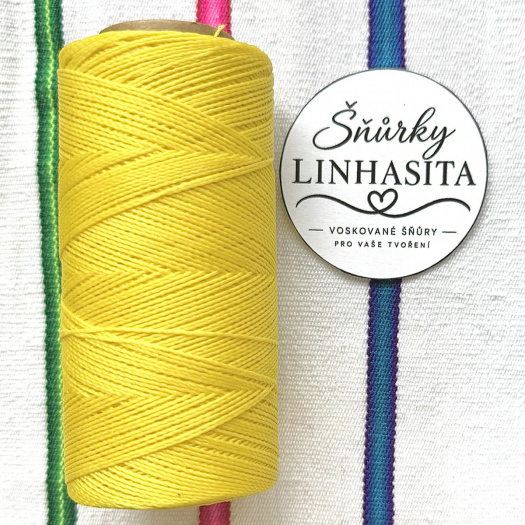 Linhasita 0,75 mm 37 celá cívka (kanárkově žlutá)