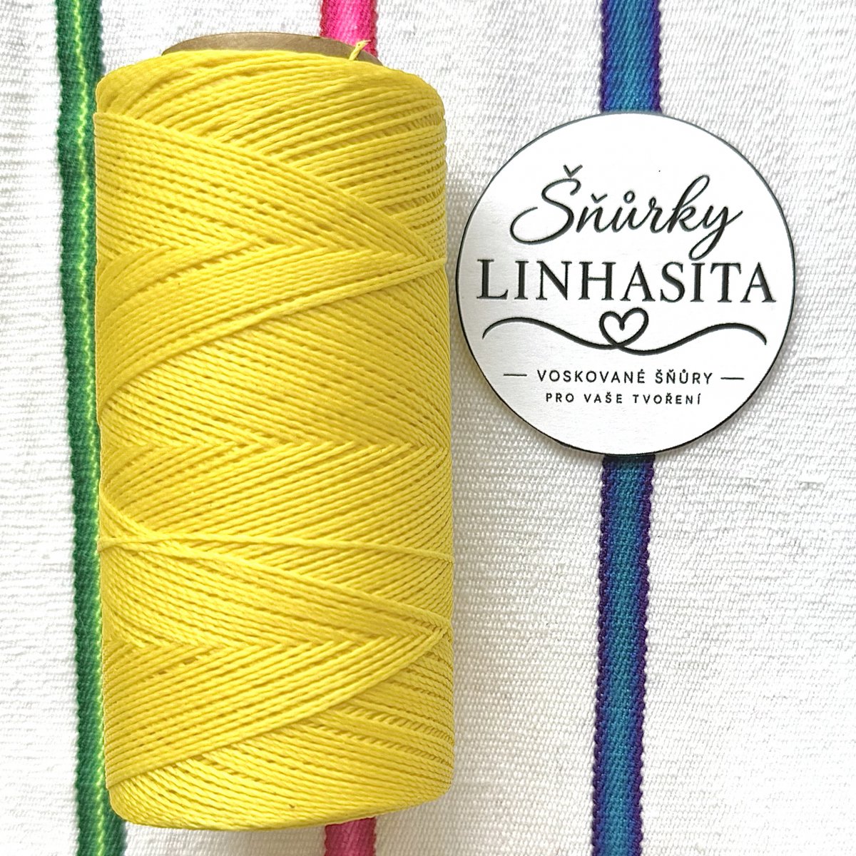 Linhasita 0,5 mm 37 celá cívka (kanárkově žlutá)