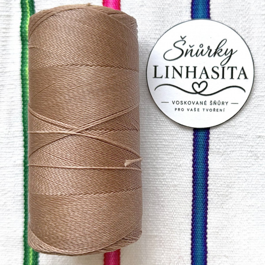 Linhasita 0,5 mm 65 celá cívka (růžově hnědá)