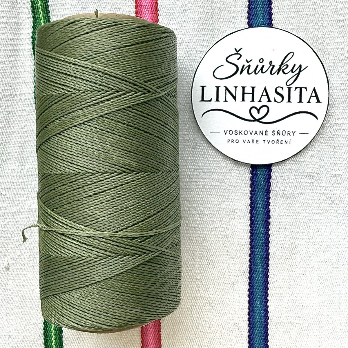 Linhasita 0,75 mm 90 celá cívka (světlá zelená)