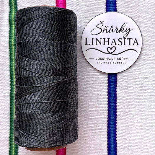 Linhasita 0,75 mm 210 celá cívka (tmavě šedá)