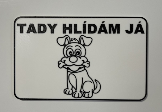Cedulka - tady hlídám já