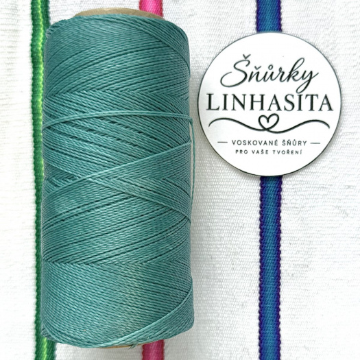 Linhasita 0,75 mm 224 celá cívka (tyrkysově zelená)