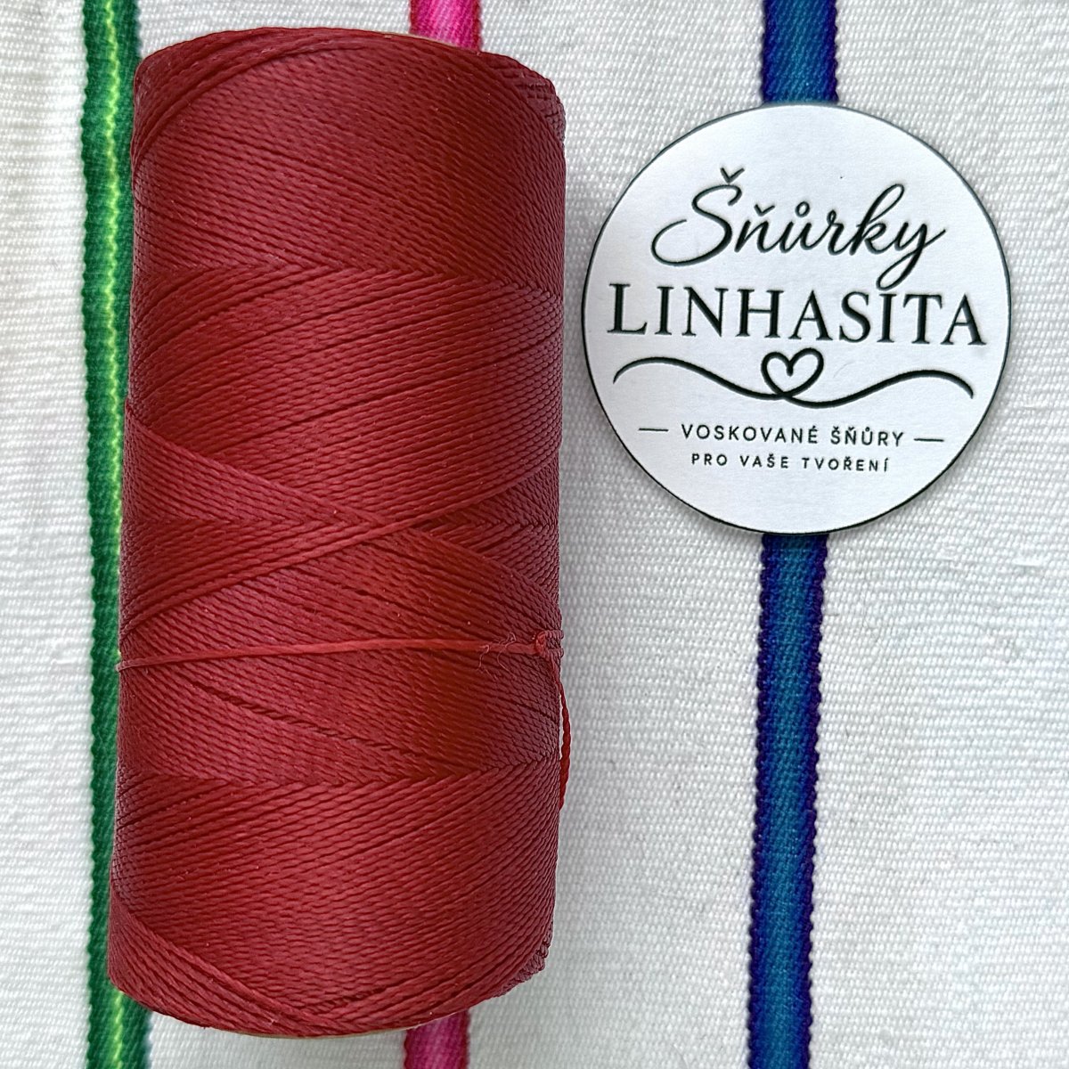 Linhasita 0,75 mm 233 celá cívka (červená)