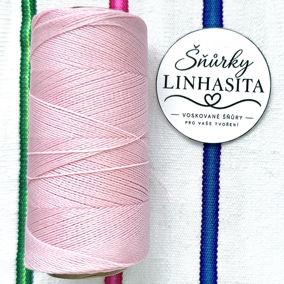 Linhasita 0,75 mm 239 celá cívka (jemně růžová)