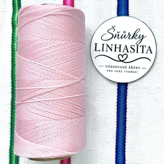 Linhasita 0,75 mm 239 celá cívka (jemně růžová)