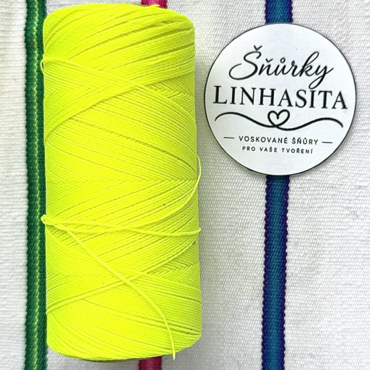 Linhasita 0,75 mm 326 celá cívka (neonově žlutá)