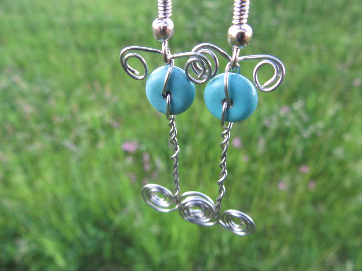 Náušnice z tyrkenitu