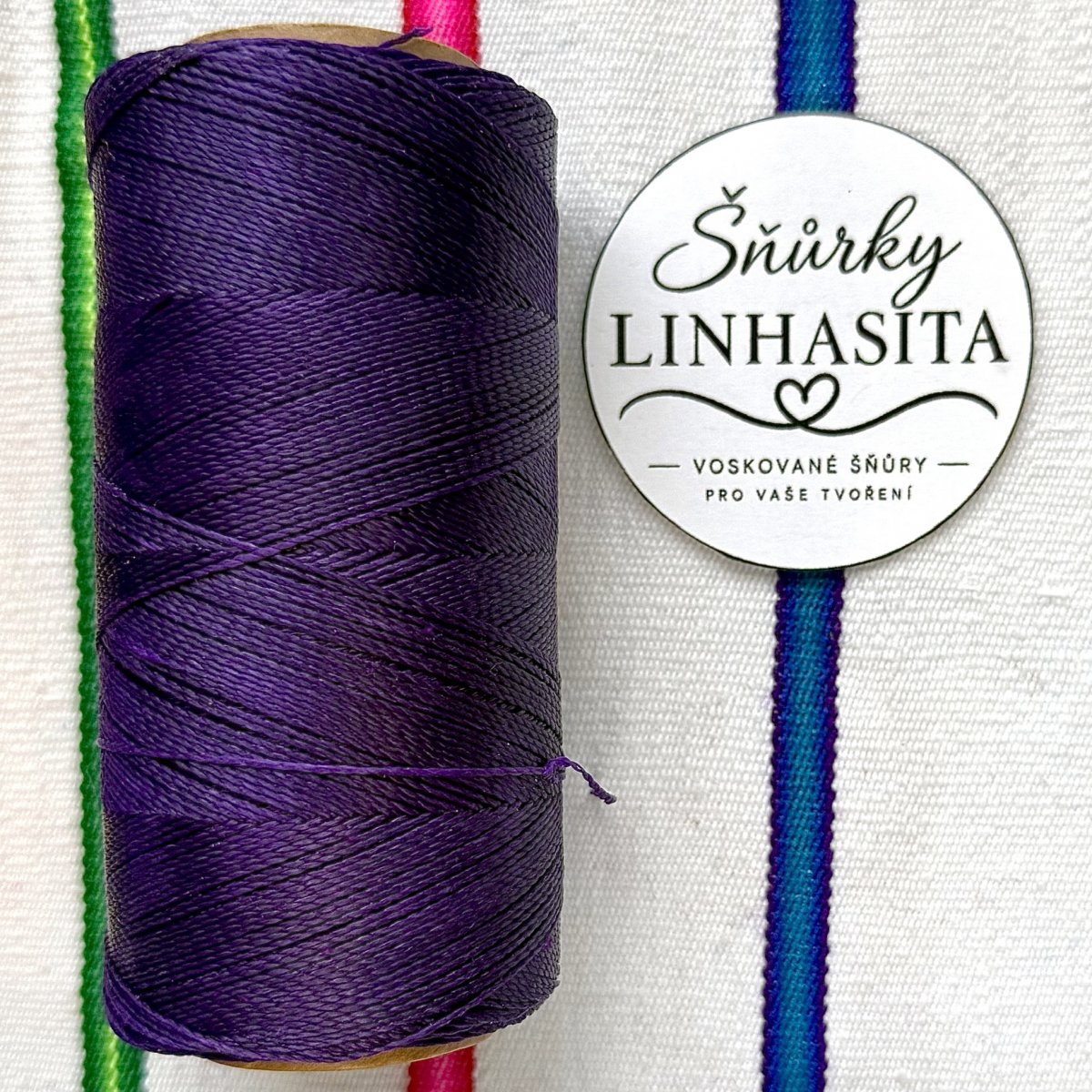 Linhasita 0,5 mm 369 celá cívka (fialová)