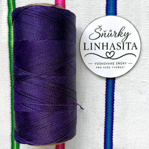 Linhasita 0,75 mm 369 celá cívka (fialová)