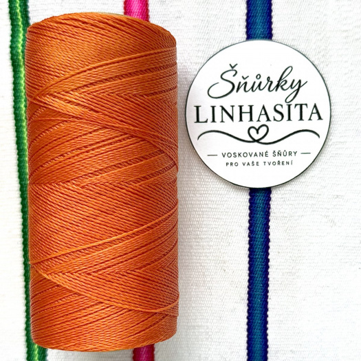 Linhasita 0,5 mm 387 celá cívka (oranžová)