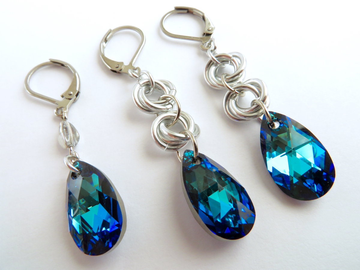 Tajemná kapka naušnice 